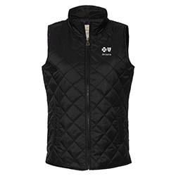 LADIES WEATHERPROOF VINTAGE DIAMOND QUILTED VEST